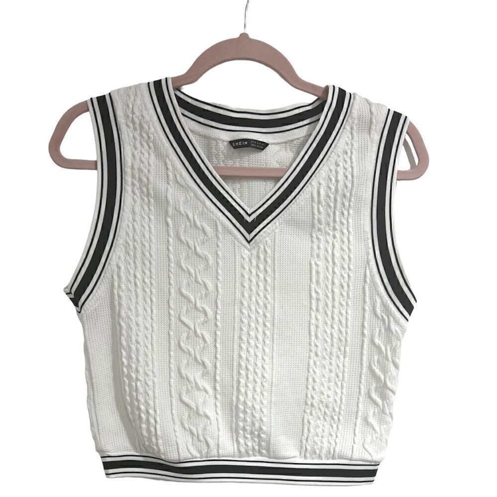 Shein Cropped Sweater Vest  NWOT